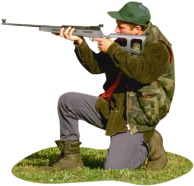 man with rifle